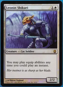 Leonin Shikari FOIL Darksteel PLD White Rare MAGIC CARD (ID# 509512) ABUGames - Image 1