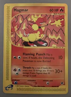 POKEMON EXPEDITION BASE SET E-READER MAGMAR CARD 86/165 - Image 1