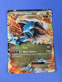 White Kyurem EX - 96/135 - Ultra Rare Holo Plasma Storm - Pokemon Card - NM - Image 1