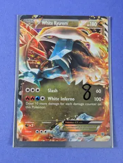 White Kyurem EX - 96/135 - Ultra Rare Holo Plasma Storm - Pokemon Card - NM - Image 3