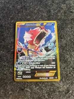 Pokemon Gyarados EX 123/122 Breakpoint Secret Rare Full Art Holo Dragon Card - Image 1