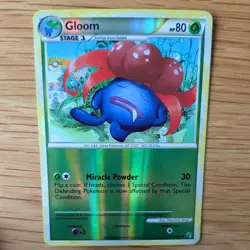 GLOOM 27/90 POKEMON CARD (UNDAUNTED SET) REVERSE HOLO - Image 1