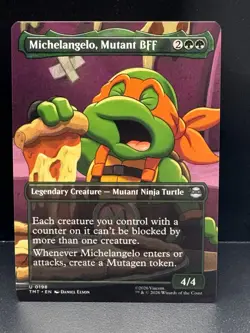 EXTENDED Michelangelo, Mutant BFF Teenage Mutant Ninja Turtles Magic MTG - Image 1