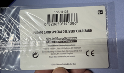 Pokemon Special Delivery Charizard SWSH075 Black Star Promo Sealed - Image 2