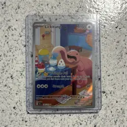 Pokemon TCG Lickitung Illustration Rare Full Art 180/162 SV05 Holo 100 HP - Image 1