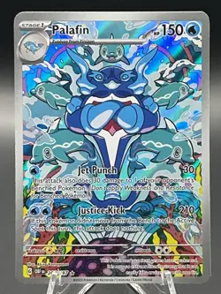 Pokemon TCG Palafin 200/197 Obsidian Flames Holo Illustration Rare Full Art - Image 1