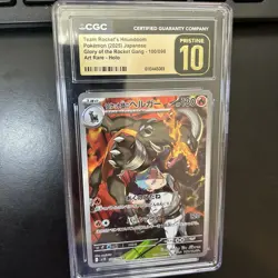 Pokemon Team Rocket's Houndoom CGC Pristine 10 Art Rare Holo Japanese 100/098 - Image 1