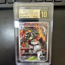 Pokemon Team Rocket's Houndoom CGC Pristine 10 Art Rare Holo Japanese 100/098 - Image 3