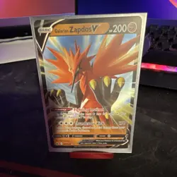 The Pokemon Company Galarian Zapdos V Ultra Rare Holo Swsh06 080/198 EN - Image 1