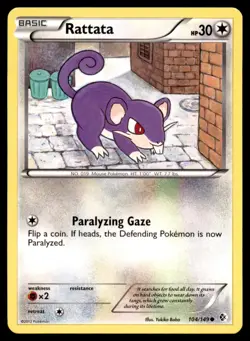 Rattata 104/149 Common Boundaries Crossed Pokemon Near Mint - Image 1