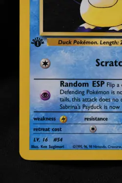 Sabrina's Psyduck 1st Edition 99/132 NM Gym Challenge Regular Common Pokemon TCG - Image 5