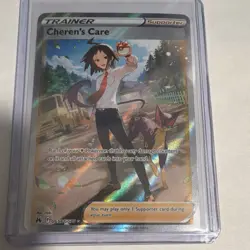 Pokemon Cheren's Care GG58 Crown Zenith Galarian Gallery Full Art Holo - Image 1