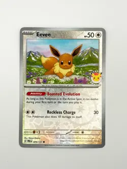 Eevee - 074/131 (Pokemon Day 2025) Reverse Holo - Pokemon NM - Image 1