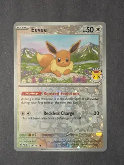 Eevee - (Pokemon Day 2025) (Reverse Cosmos Holo) 074/131 - Image 1