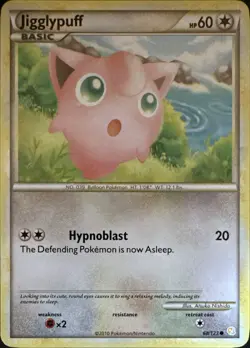 Jigglypuff 68/123 Common HeartGold & SoulSilver Pokemon Lightly Played - Image 1