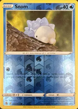 Snom 084/264 Common Fusion Strike Pokemon Reverse Holo Lightly Played - Image 1