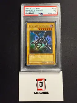 Red-Eyes B. Dragon - PSA 7 - Ultra Rare 1st Edition SDJ-001 - YuGiOh - Image 1