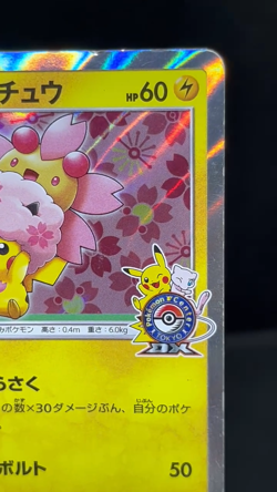 (HP) Cherry Blossom Afro Pikachu 211/SM-P Promo Tokyo DX Japanese Pokemon Card - Image 2