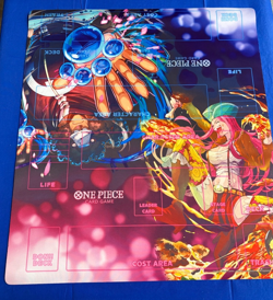One Piece Official 2 Player Promo Playmat Kuma & Bonney Never Used Free Shipping - Image 1