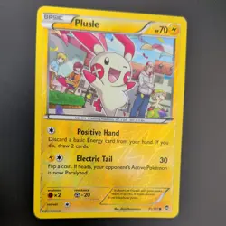 PLUSLE 31/111 POKEMON CARD (FURIOUS FISTS SET) REVERSE HOLO - Image 3