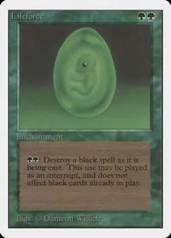 Lifeforce Unlimited NM Green Uncommon MAGIC THE GATHERING MTG CARD ABUGames - Image 1