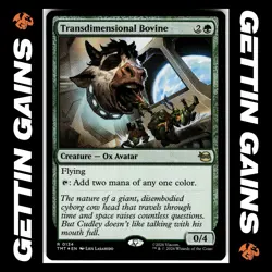 Transdimensional Bovine - 0134 - R - Foil - TMNT - MTG - NM/M - Image 1