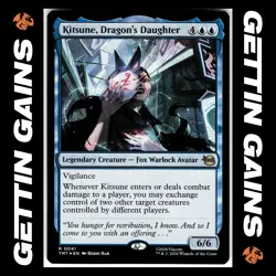 Kitsune, Dragon's Daughter - 0041 - R - Foil - TMNT - MTG - NM/M - Image 1