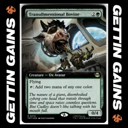 Transdimensional Bovine - 0274 - R - Foil - Extended - TMNT - MTG - NM/M - Image 1
