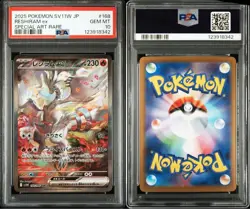 PSA 10 Reshiram ex SAR 168/086 SV11W White Flare Pokemon Card Japanese GEM MT - Image 3