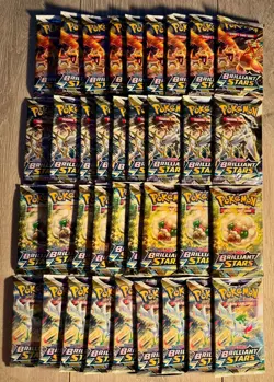 36 x Pokemon TCG Sword & Shield Brilliant Stars Booster Packs - Image 1