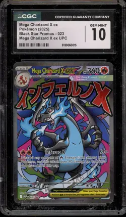 Pokemon Mega Charizard X ex Ultra-Premium Coll. Promo #023 CGC 10 Gem Mint - Image 1