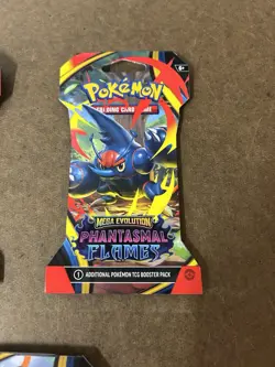 Lot Of 5 Pokemon TCG Mega Evolution Phantasmal Flames Booster Pack Lot - 5 Packs - Image 5