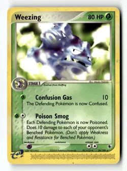 Pokemon Card Weezing LP Ruby and Sapphire 24/109 - Image 1