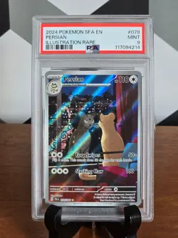 2024 POKEMON TCG - SHROUDED FABLE #078 PERSIAN ILLUSTRATION RARE PSA 9 MINT 🔥 - Image 1
