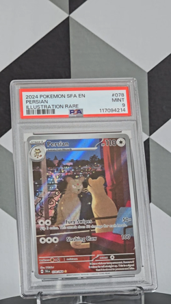 2024 POKEMON TCG - SHROUDED FABLE #078 PERSIAN ILLUSTRATION RARE PSA 9 MINT 🔥 - Image 2