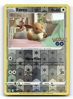 Eevee 054/078 - Pokemon GO Reverse Holo - Pokemon Card NM/M - Image 1