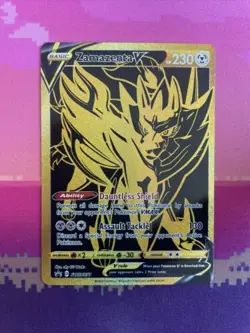 Pokemon Card Zamazenta V SWSH077 Black Star Promo Full Art Near Mint - Image 1