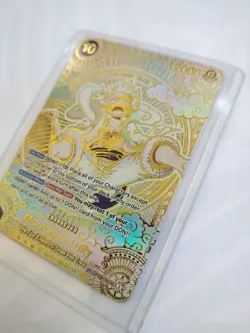 Monkey D. Luffy OP05-119 SP Gold Rare One Piece Card Game English Fist of Divine - Image 3