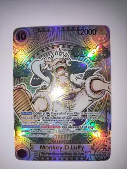 Monkey D. Luffy OP05-119 SP Gold Rare One Piece Card Game English Fist of Divine - Image 5