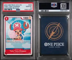 2022 One Piece English SUPER PRE RELEASE ST01-006 TONY TONY CHOPPER PSA 10 - Image 3