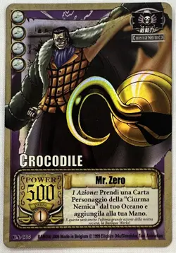 ONE PIECE~TCG~CROCODILE~MR. ZERO~BA-C05~HOLO~NM~ITA~BANDAI~2005 - Image 1