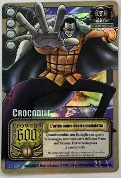 ONE PIECE~TCG~CROCODILE~LK-C23~HOLO~NM~ITA~BANDAI~2004 - Image 1