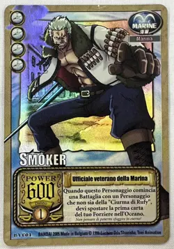 ONE PIECE~TCG~SMOKER~UFFICIALE VETERANO~BA-C04~HOLO~NM~ITA~BANDAI~2005 - Image 1