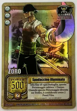 ONE PIECE~TCG~ZORO~SPADACCINO ILLUMINATO~SB-C23~HOLO~NM~ITA~BANDAI~2005 - Image 1