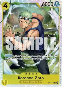 One Piece TCG - [OP15-113] - Roronoa Zoro (OP15-113) Adventure on Kami's Island - Image 1