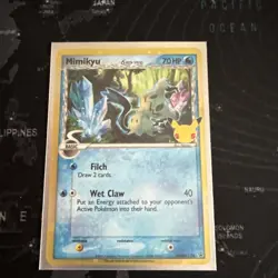 Pokemon Mimikyu TCG SWSH136 Celebrations Black Star Promo Holo Card NM - Image 1