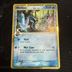 Pokemon Mimikyu TCG SWSH136 Celebrations Black Star Promo Holo Card NM - Image 3
