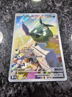 Pokemon TCG Trubbish Card 140/086 White Flare Illustration Rare - Image 1