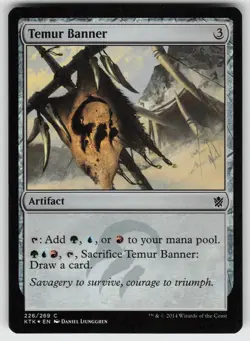 Temur Banner Foil C Khans of Tarkir 226 MTG - Image 1