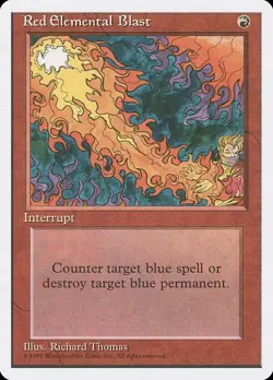 Red Elemental Blast - MtG 4th Edition - Common MP 1995 - Image 1